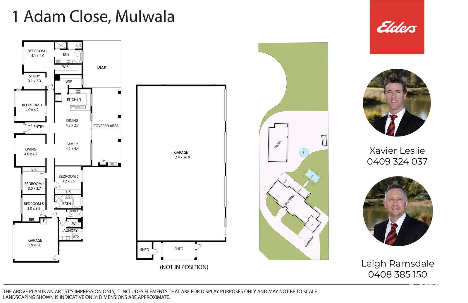1 Adam Close, Mulwala For Sale by Farmbuy.com - floorplan 1