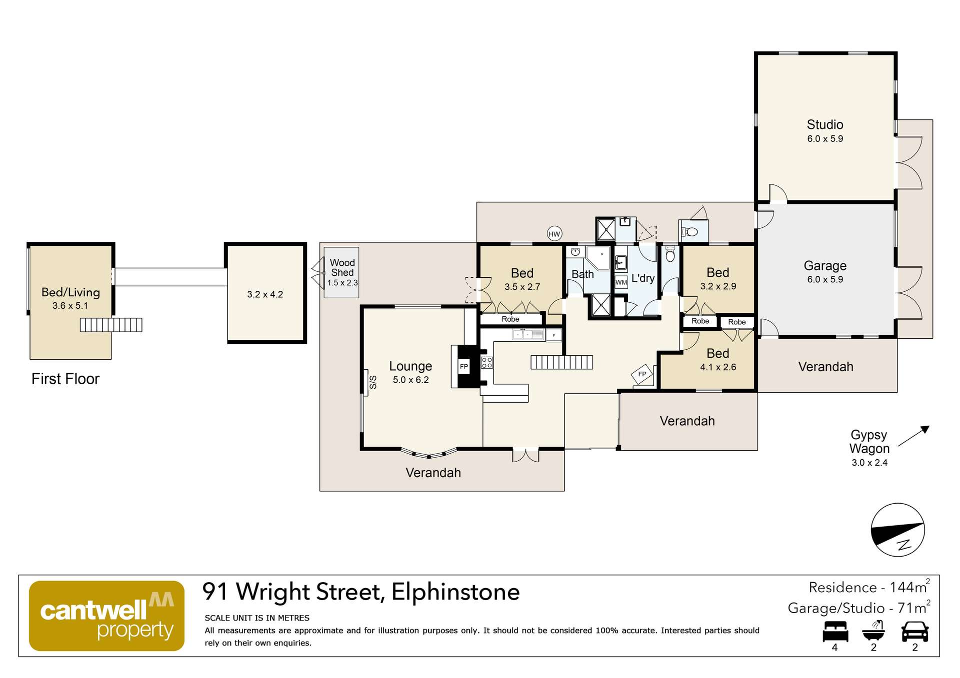 91 Wright Street, Elphinstone For Sale by Farmbuy.com - floorplan 1