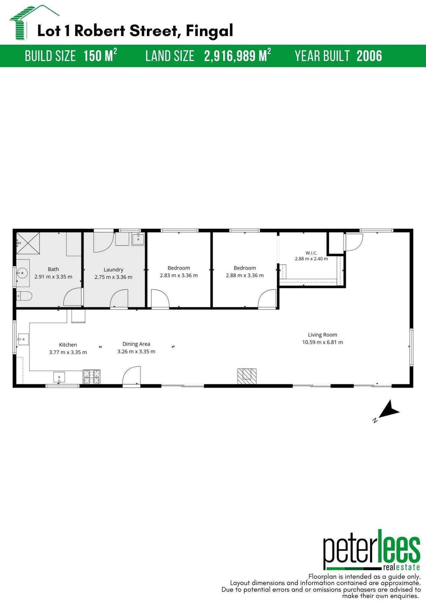 Lot 1 Robert Street, Fingal For Sale by Farmbuy.com - floorplan 1