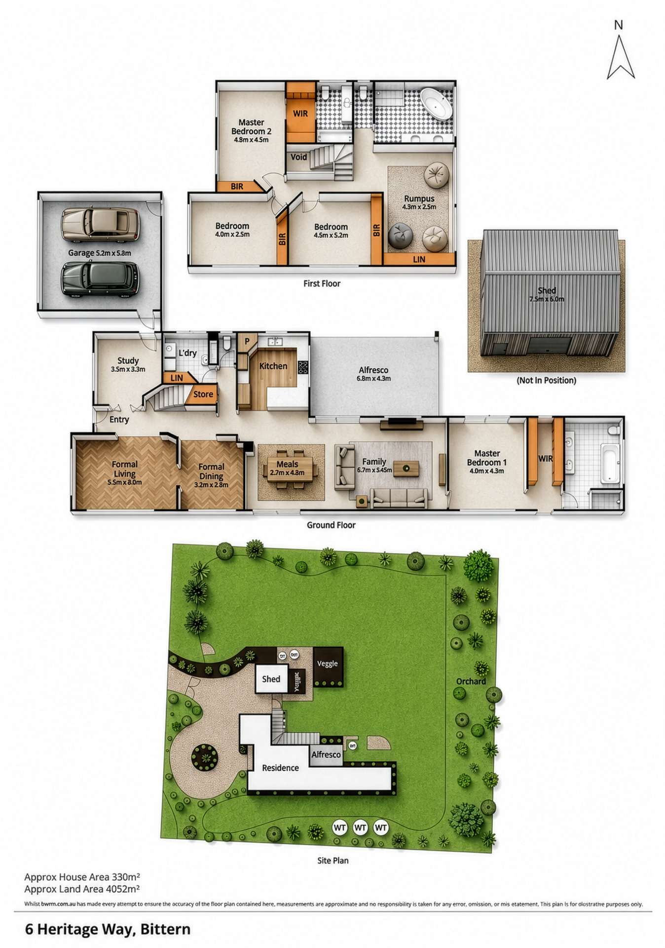 6 Heritage Way, Bittern For Sale by Farmbuy.com - floorplan 1