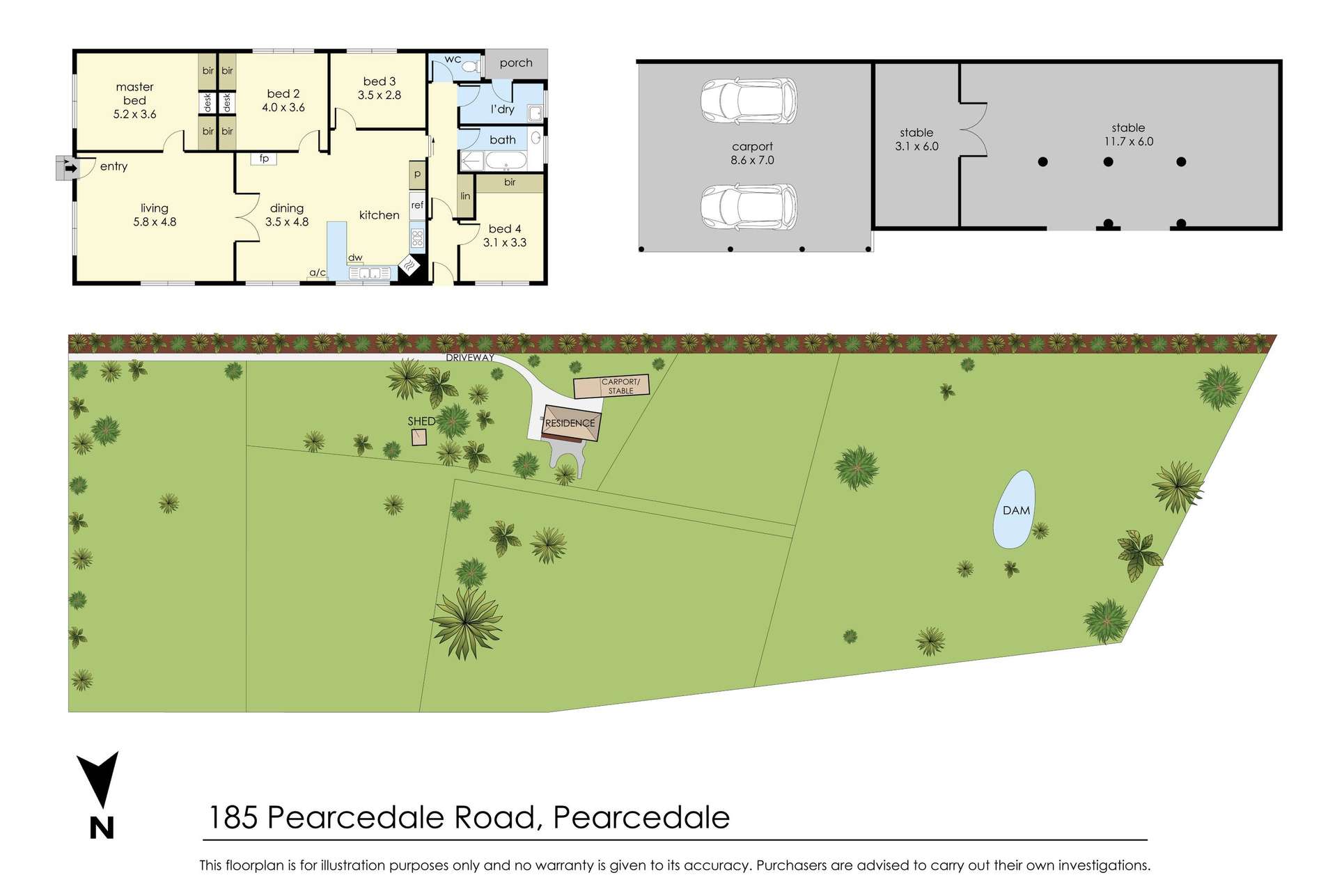 185 Pearcedale Road, Pearcedale For Sale by Farmbuy.com - floorplan 1