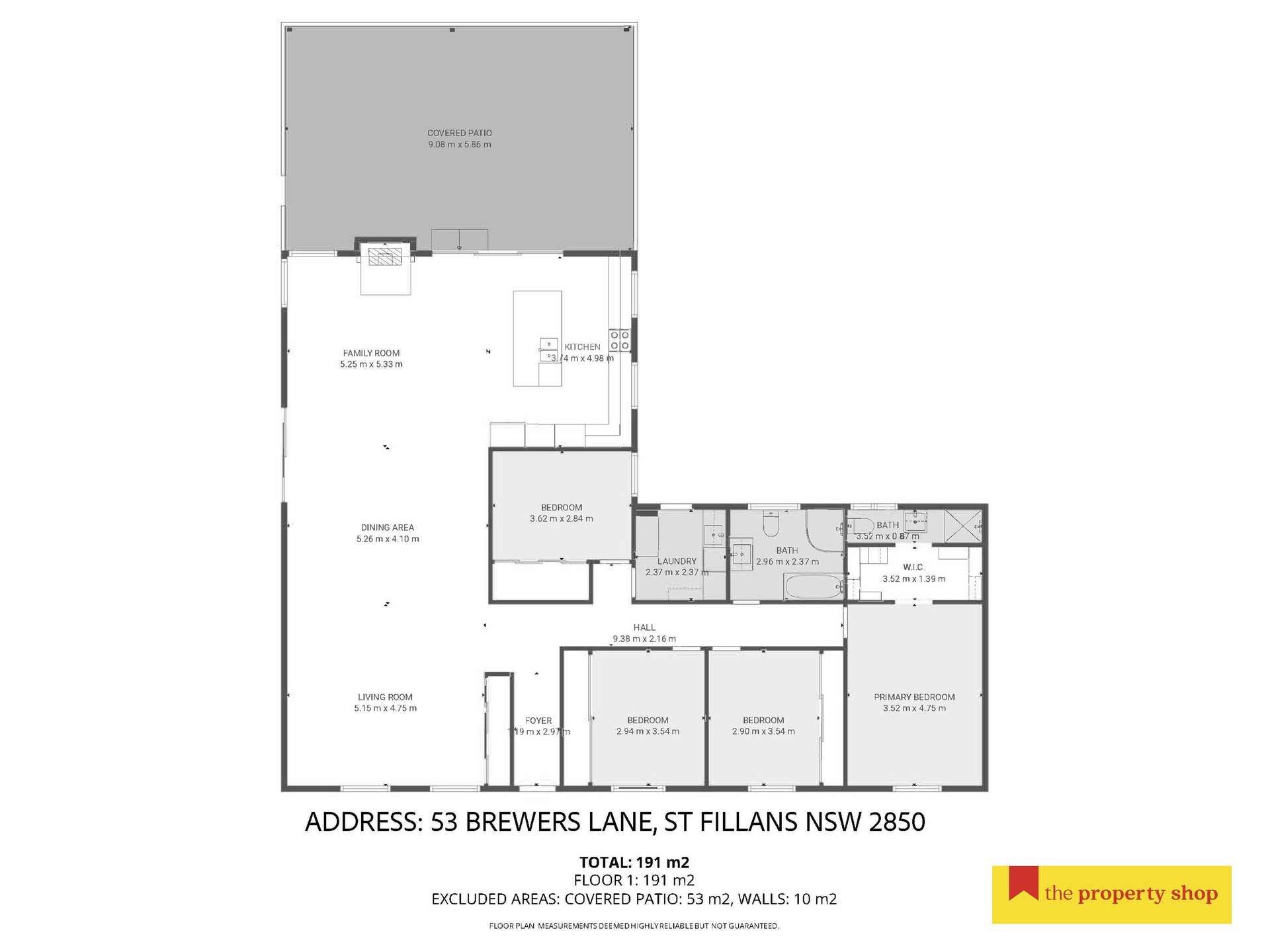 53 Brewers Lane, Mudgee For Sale by Farmbuy.com - floorplan 1