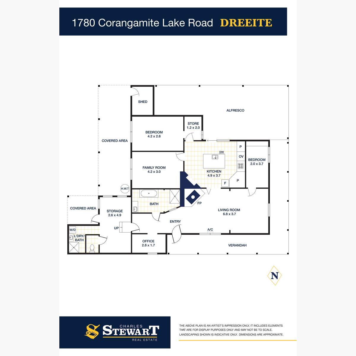 1780 Corangamite Lake Road, Dreeite For Sale by Farmbuy.com - floorplan 1