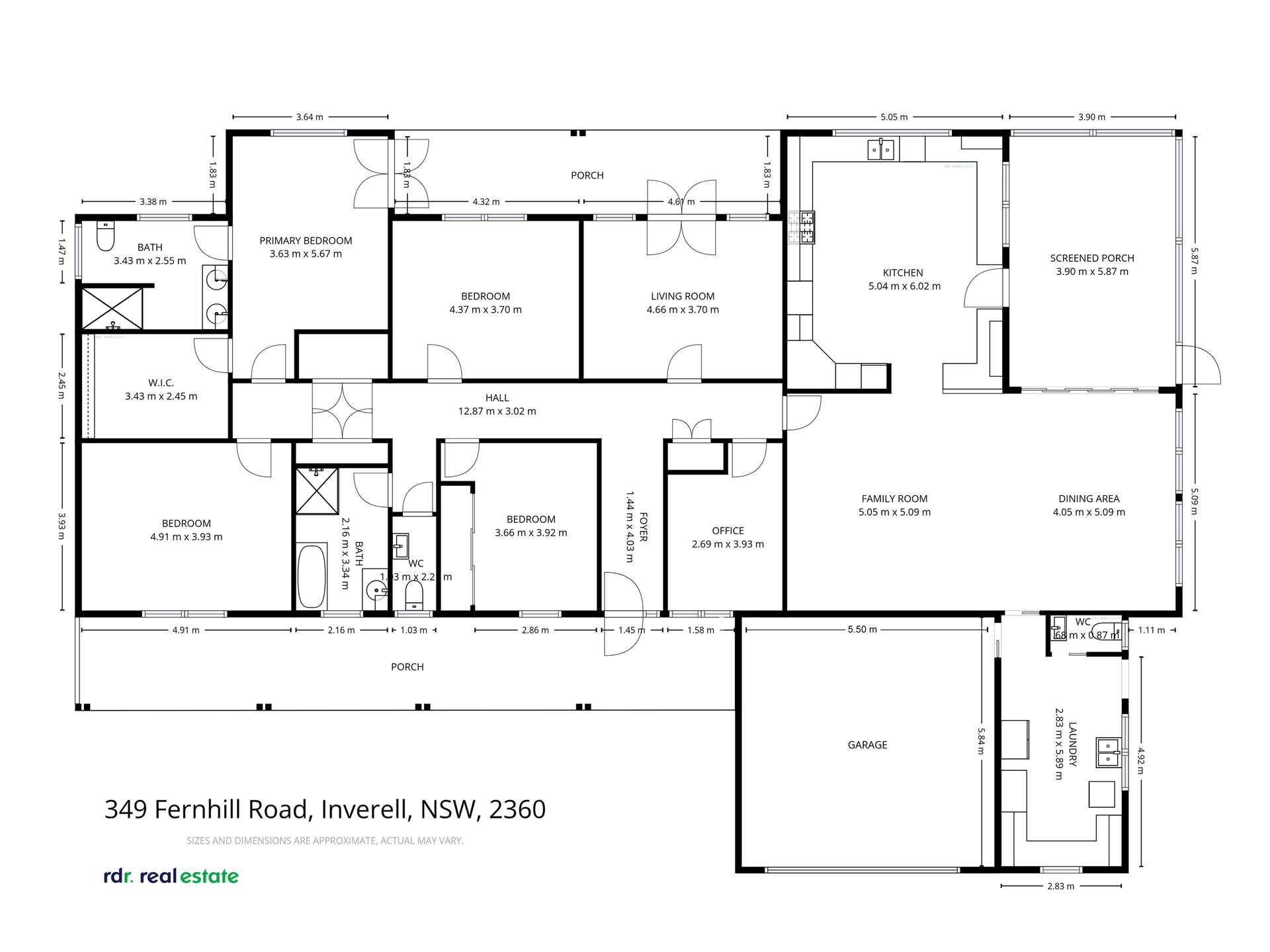 349 Fernhill Road, Inverell For Sale by Farmbuy.com - floorplan 1