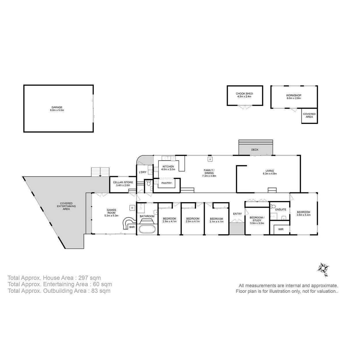 44 Jamiesons Road, Margate For Sale by Farmbuy.com - floorplan 1