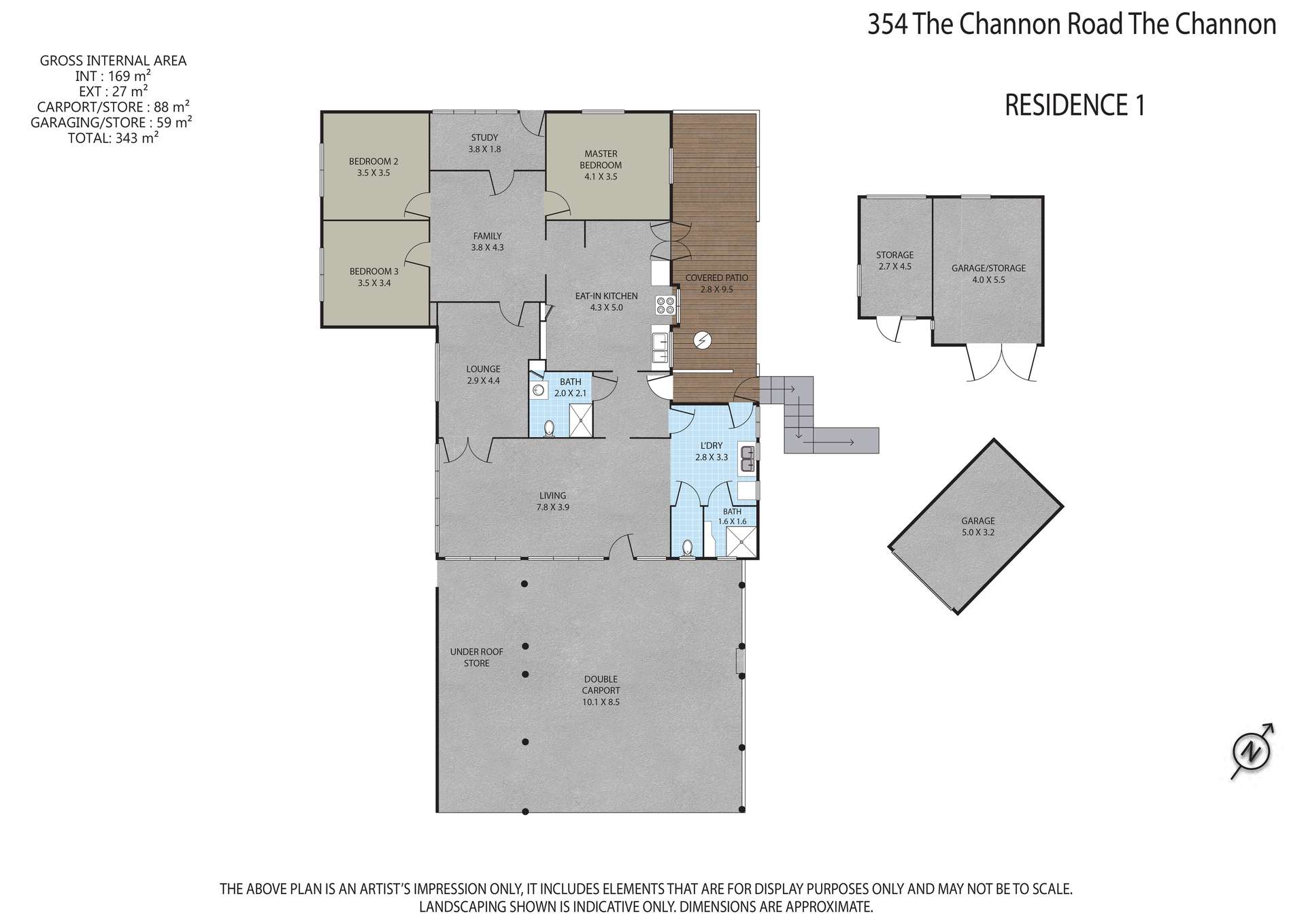 354 THE CHANNON ROAD, The Channon For Sale by Farmbuy.com - floorplan 1