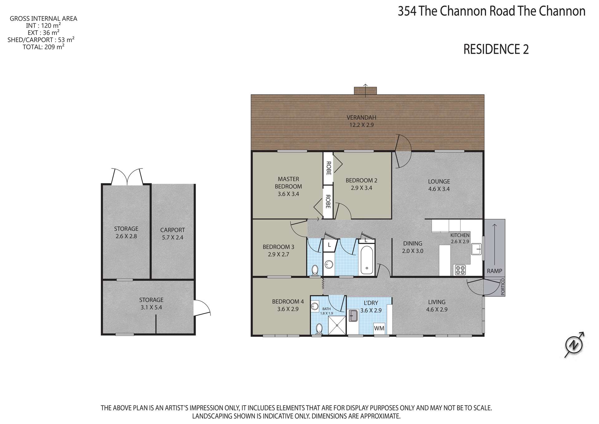 354 THE CHANNON ROAD, The Channon For Sale by Farmbuy.com - floorplan 2
