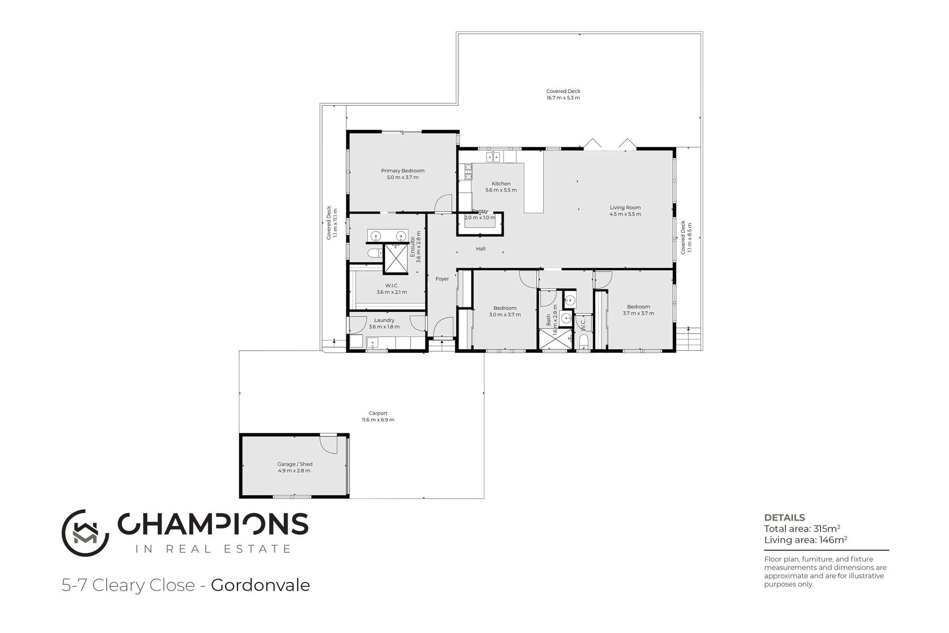 5-7 Cleary Close, Gordonvale For Sale by Farmbuy.com - floorplan 1
