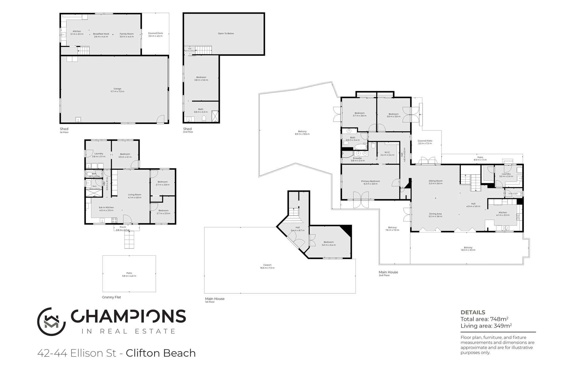 42-44 Ellison Street, Clifton Beach For Sale by Farmbuy.com - floorplan 1
