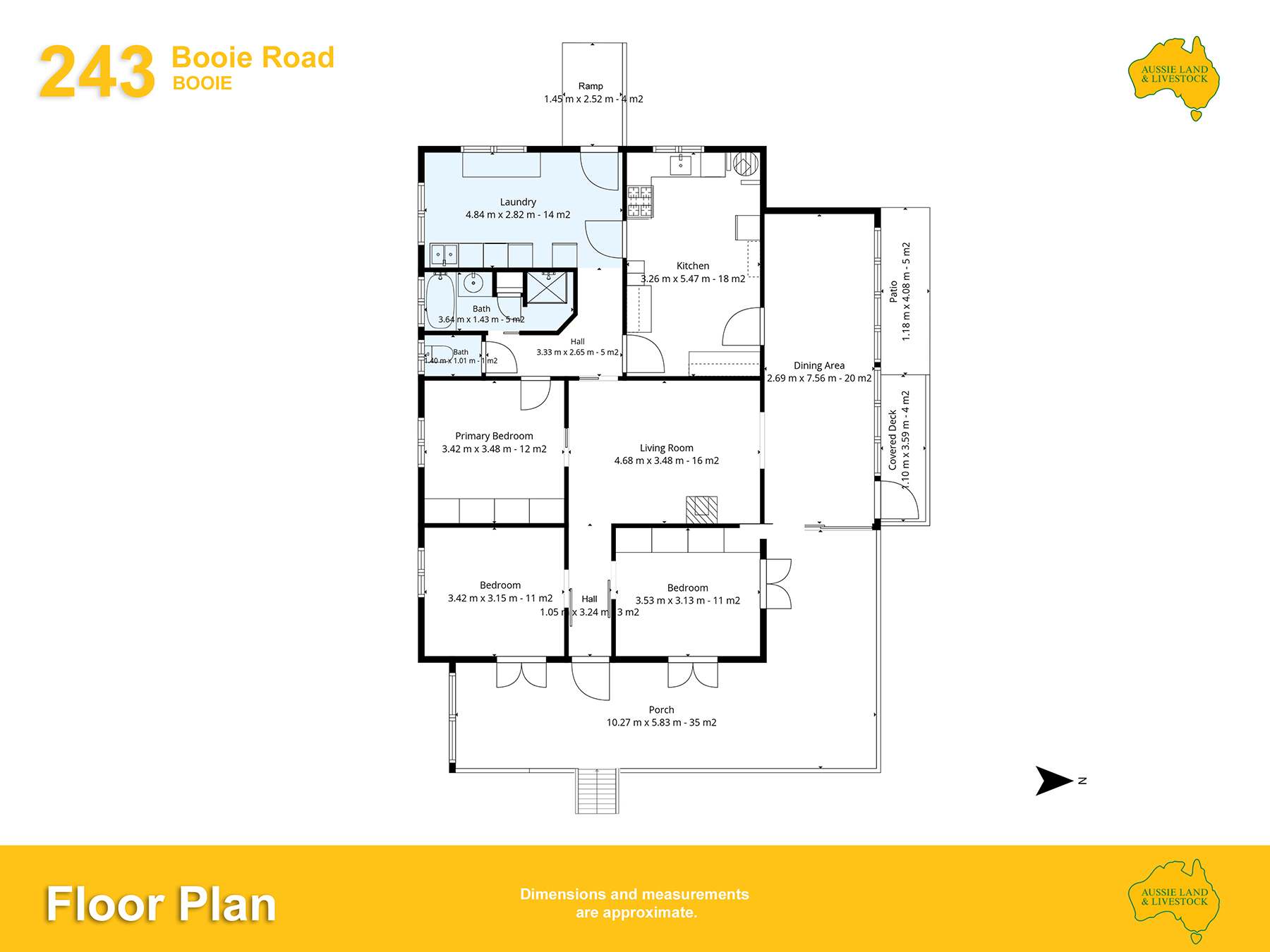 243 BOOIE ROAD, Booie For Sale by Farmbuy.com - floorplan 1