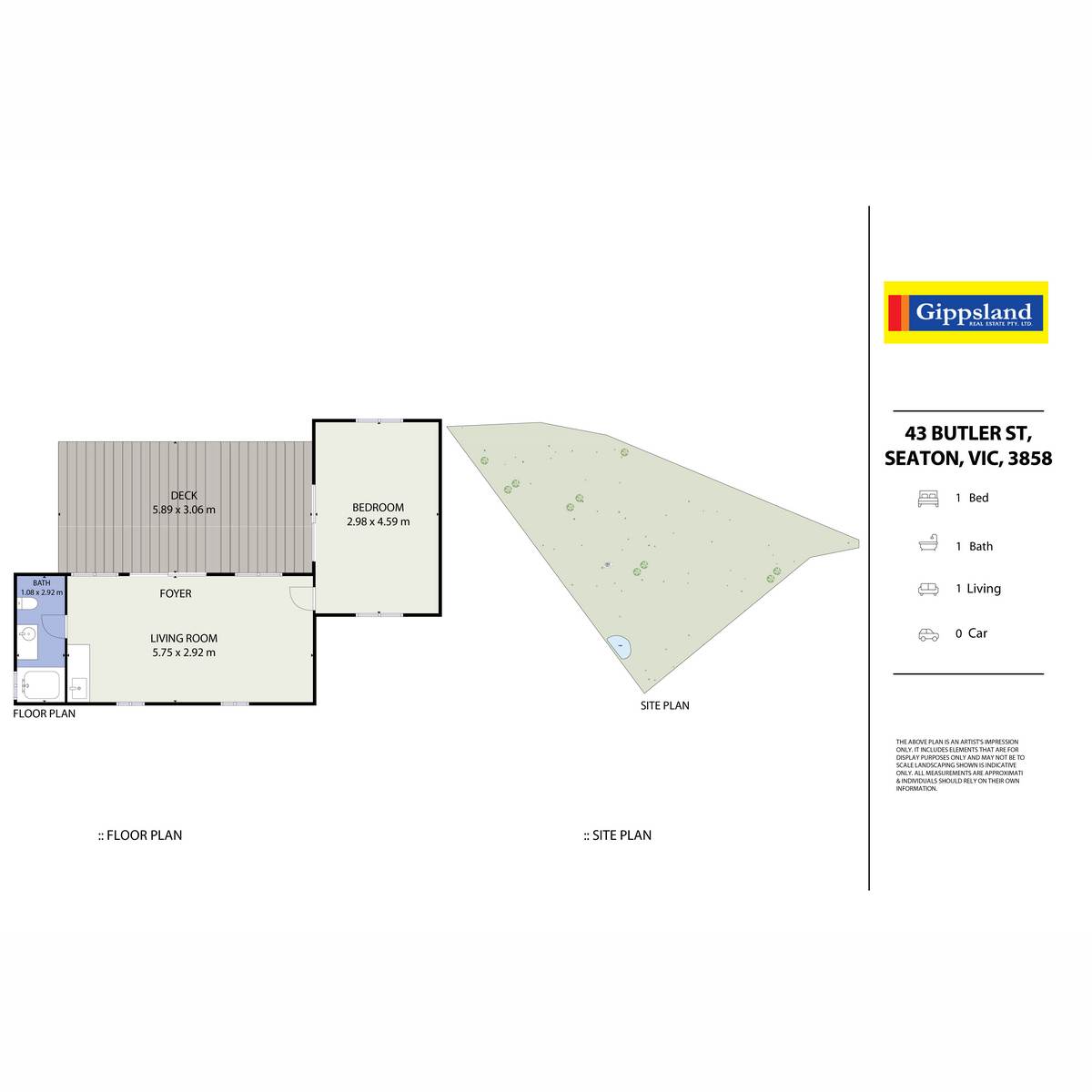 43 Butler Street, Seaton For Sale by Farmbuy.com - floorplan 2