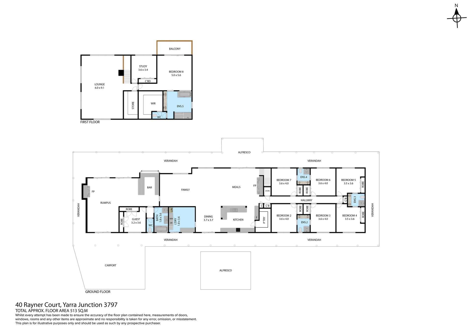 40 Rayner Court, Yarra Junction For Sale by Farmbuy.com - floorplan 1