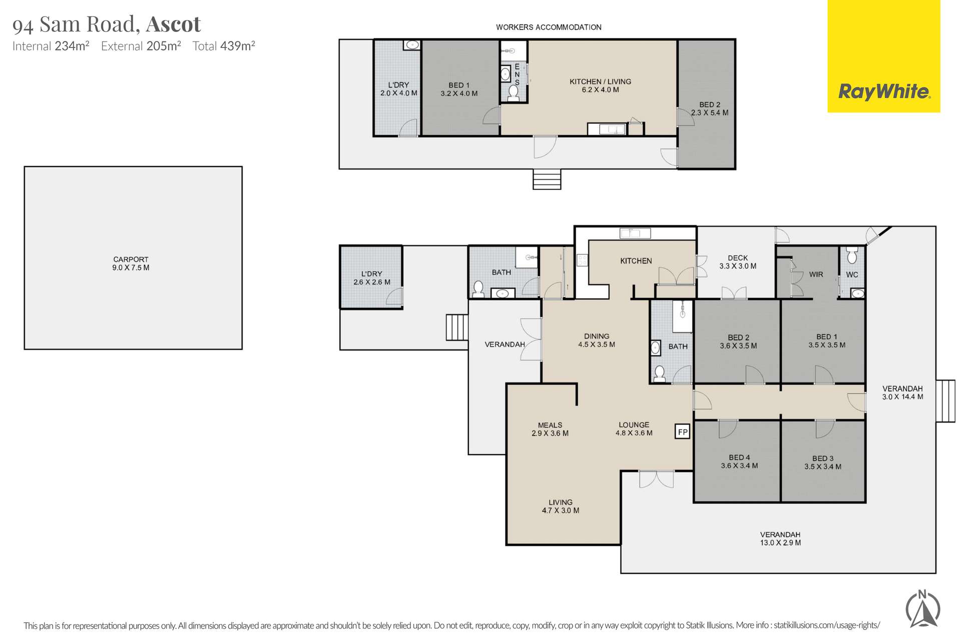 'Listowel' 94 Sam Road, Ascot For Sale by Farmbuy.com - floorplan 1