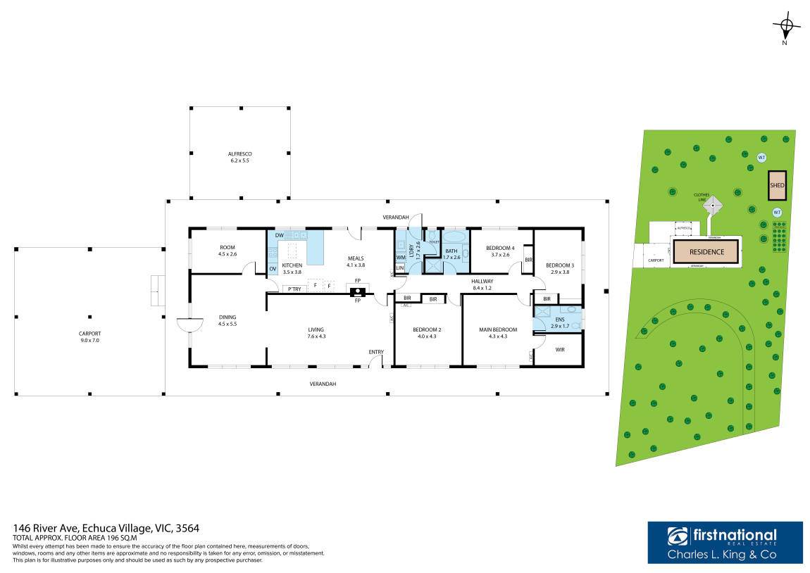 146 River Avenue, Echuca For Sale by Farmbuy.com - floorplan 1