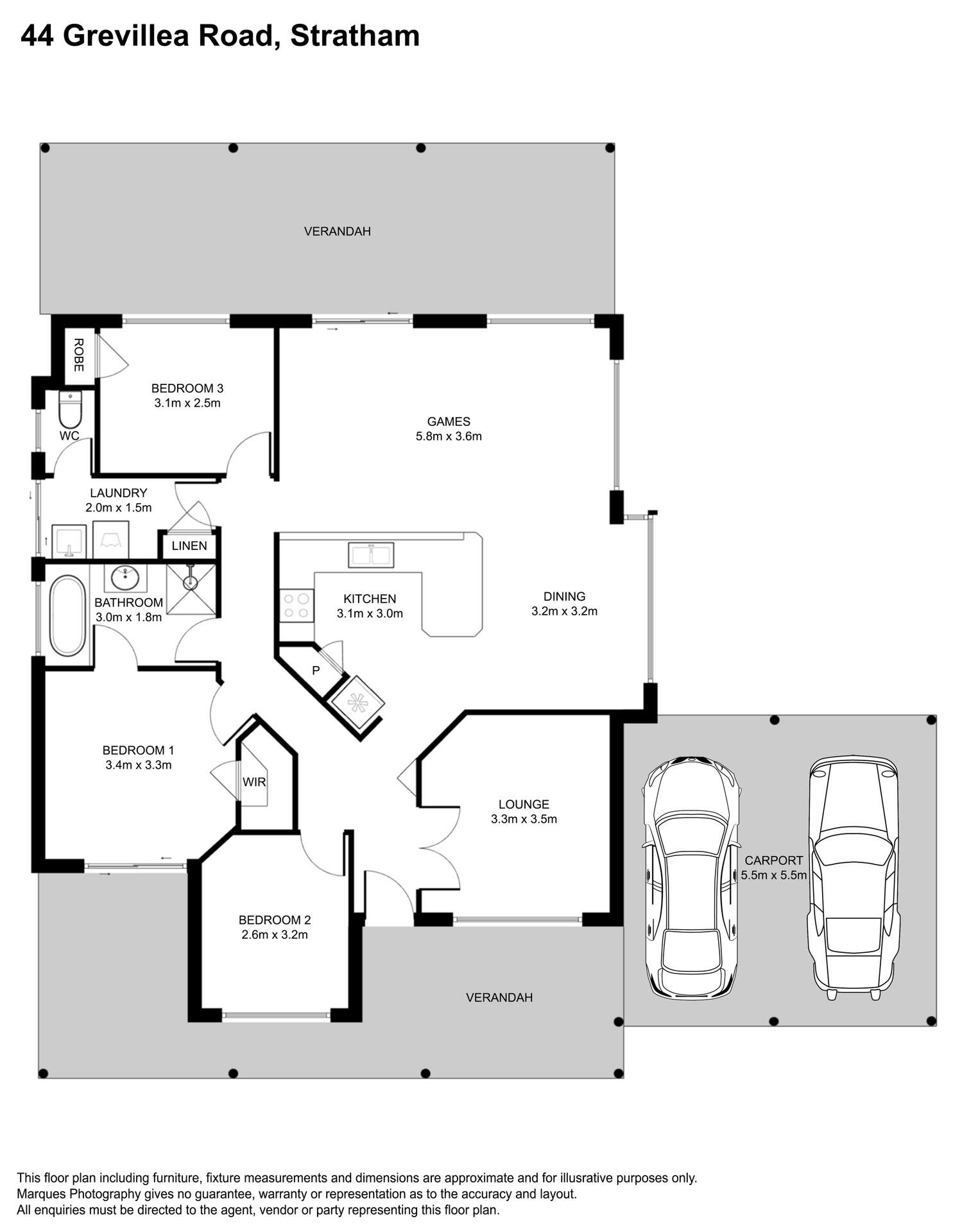 44 Grevillea Road, Stratham For Sale by Farmbuy.com - floorplan 1