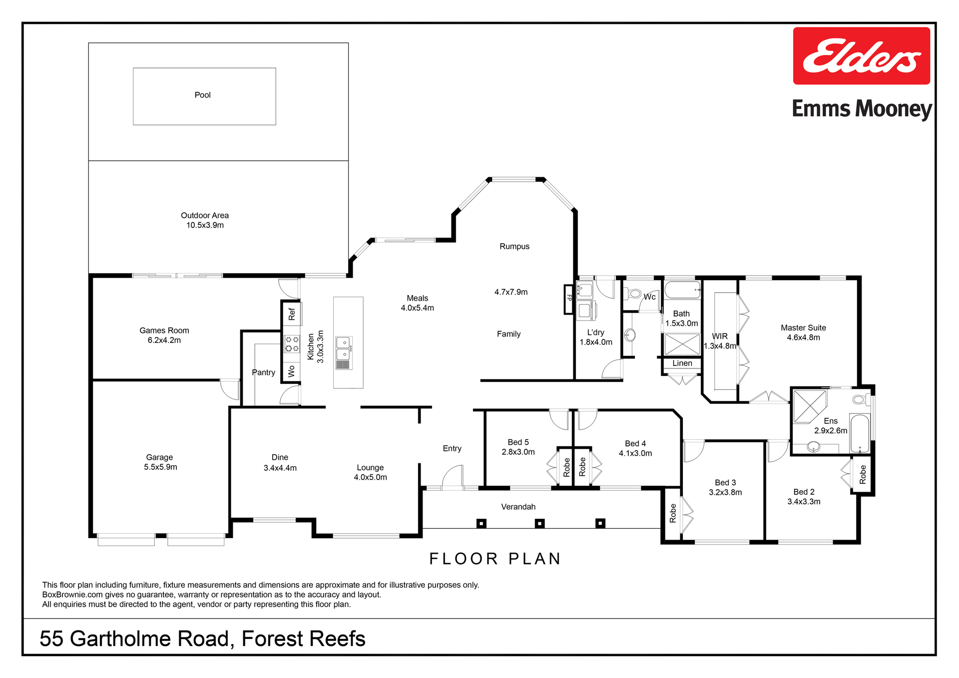 55 Gartholme Road, Forest Reefs For Sale by Farmbuy.com - floorplan 1