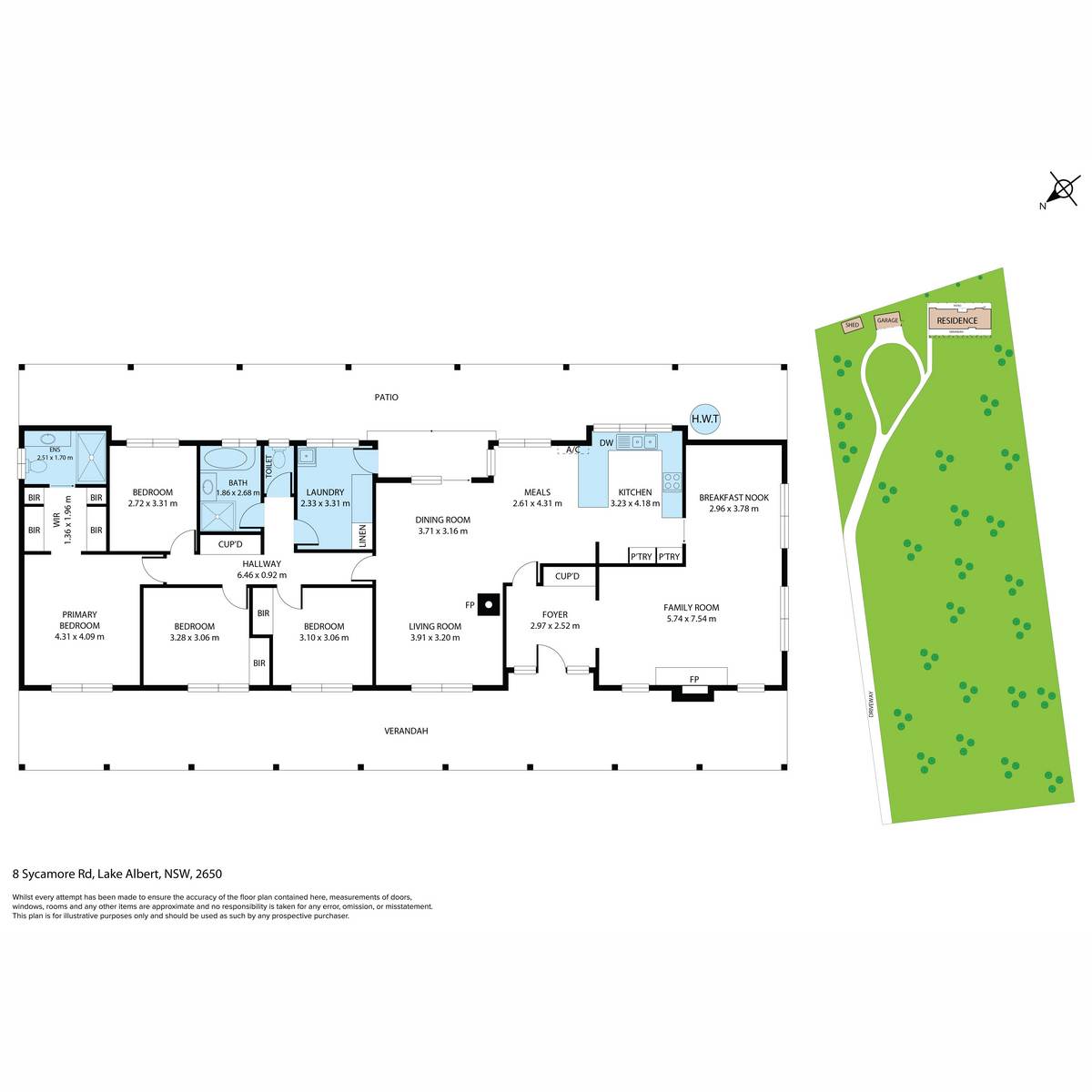 8 Sycamore Road, Lake Albert For Sale by Farmbuy.com - floorplan 1