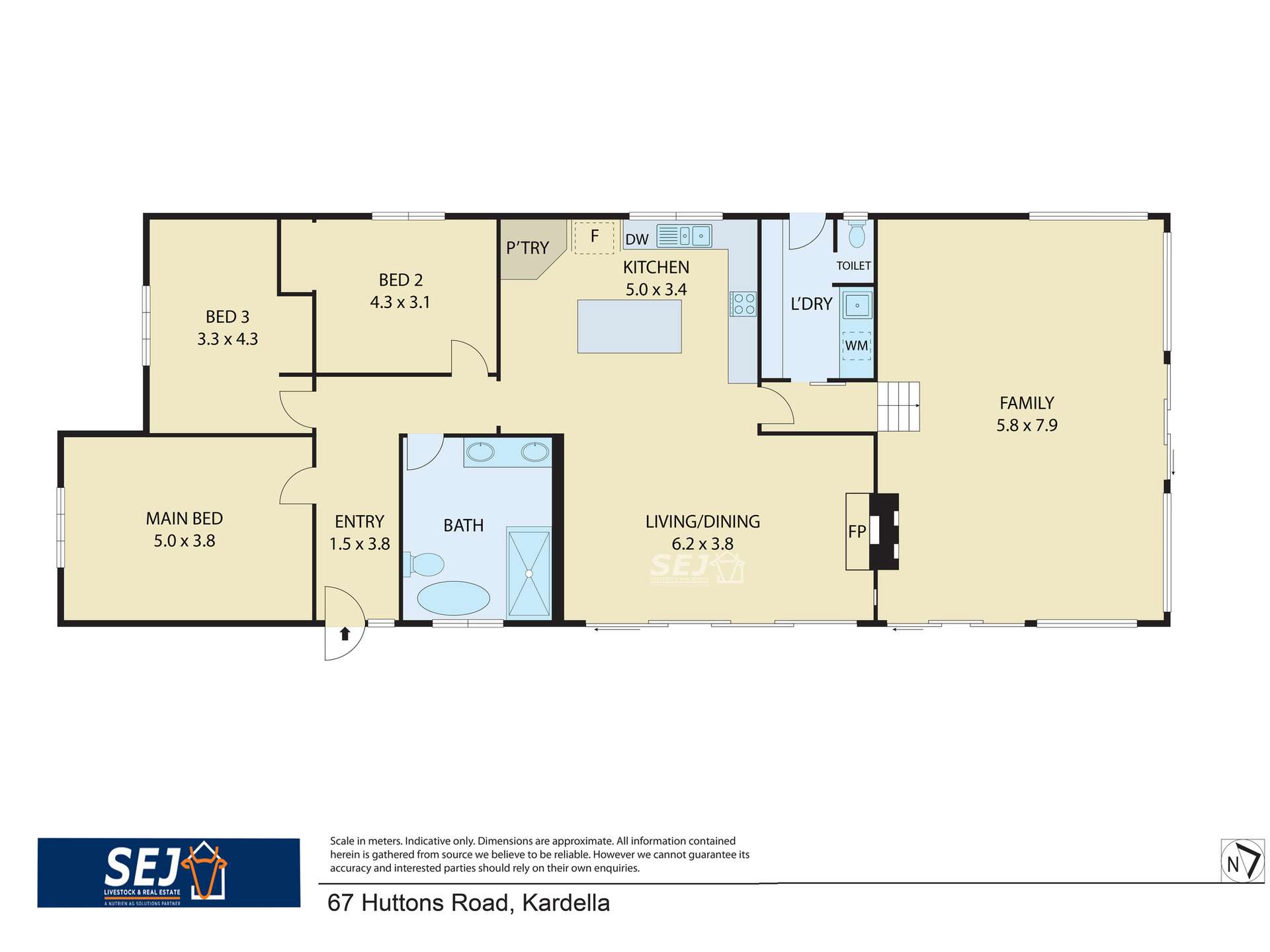 67 Huttons Road, Kardella For Sale by Farmbuy.com - floorplan 1
