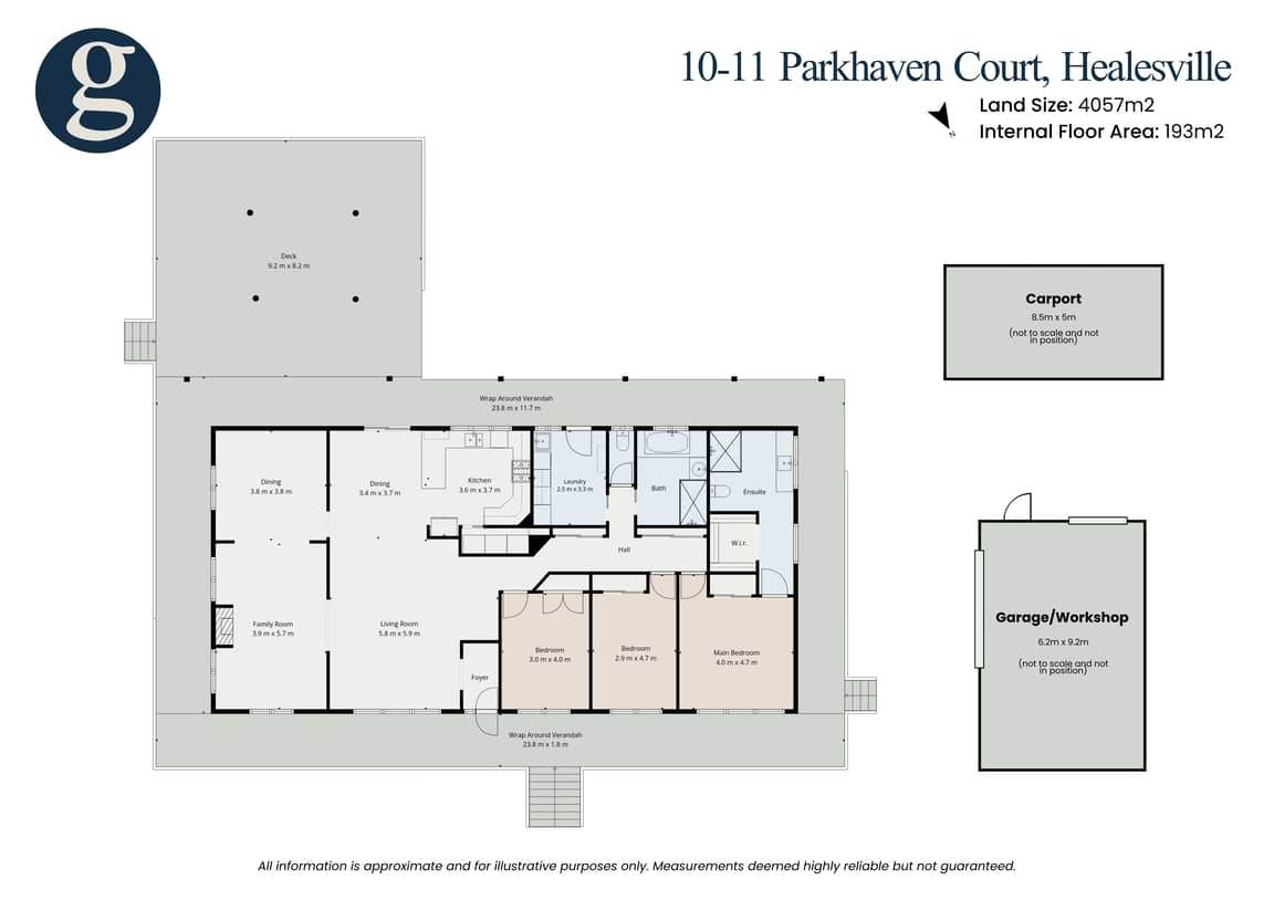 10-11 Parkhaven Court, Healesville Sold by Farmbuy.com - floorplan 1