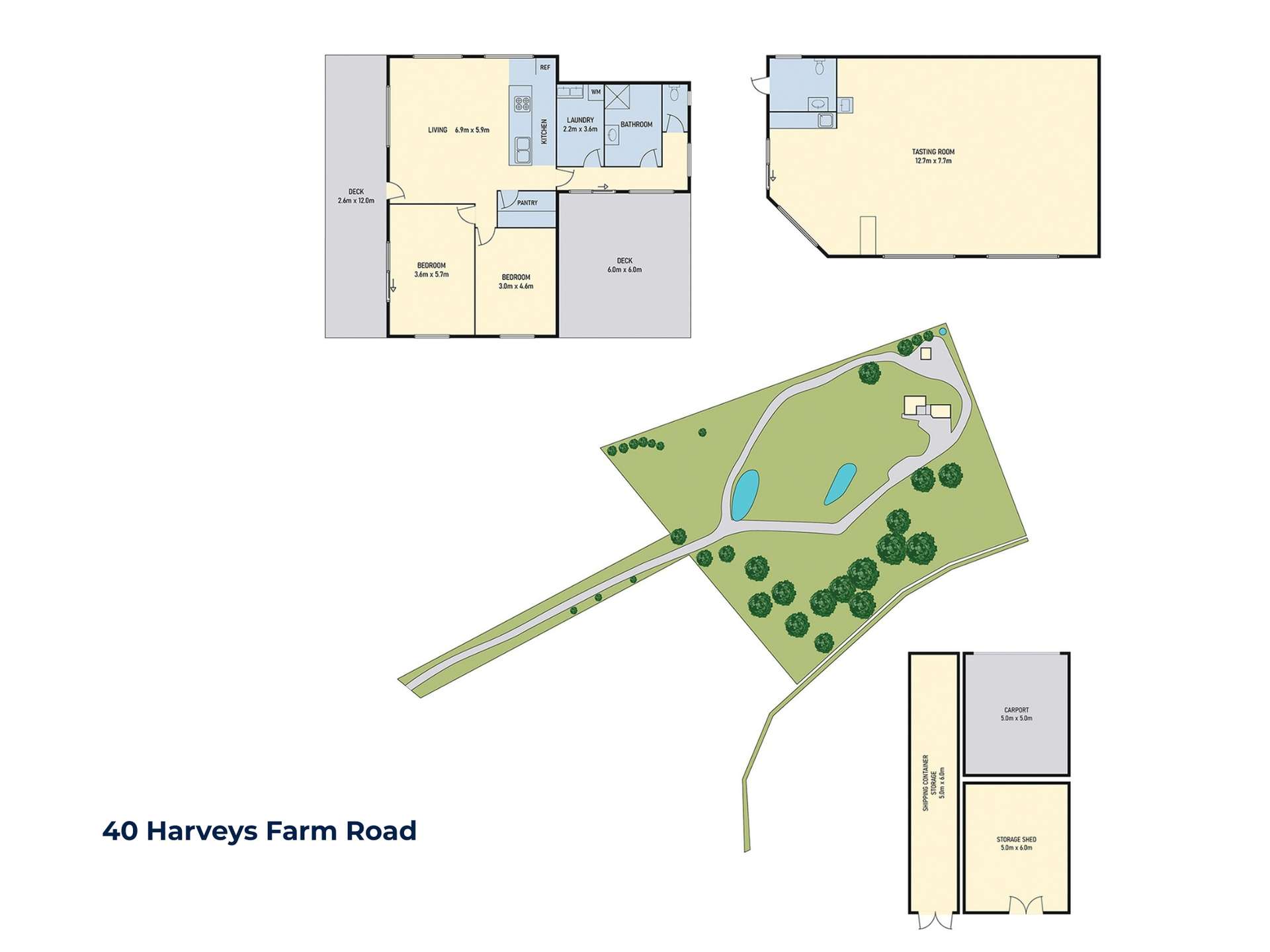 40 Harveys Farm Road, Bicheno For Sale by Farmbuy.com - floorplan 1