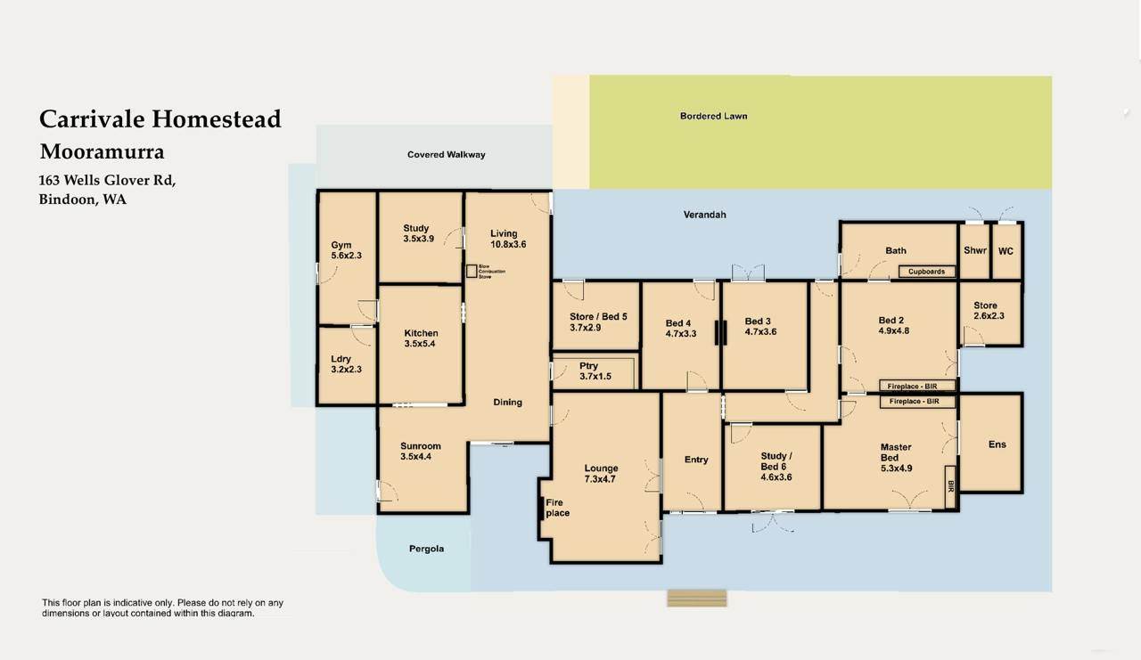 163 Wells Glover Road, Bindoon For Sale by Farmbuy.com - floorplan 1