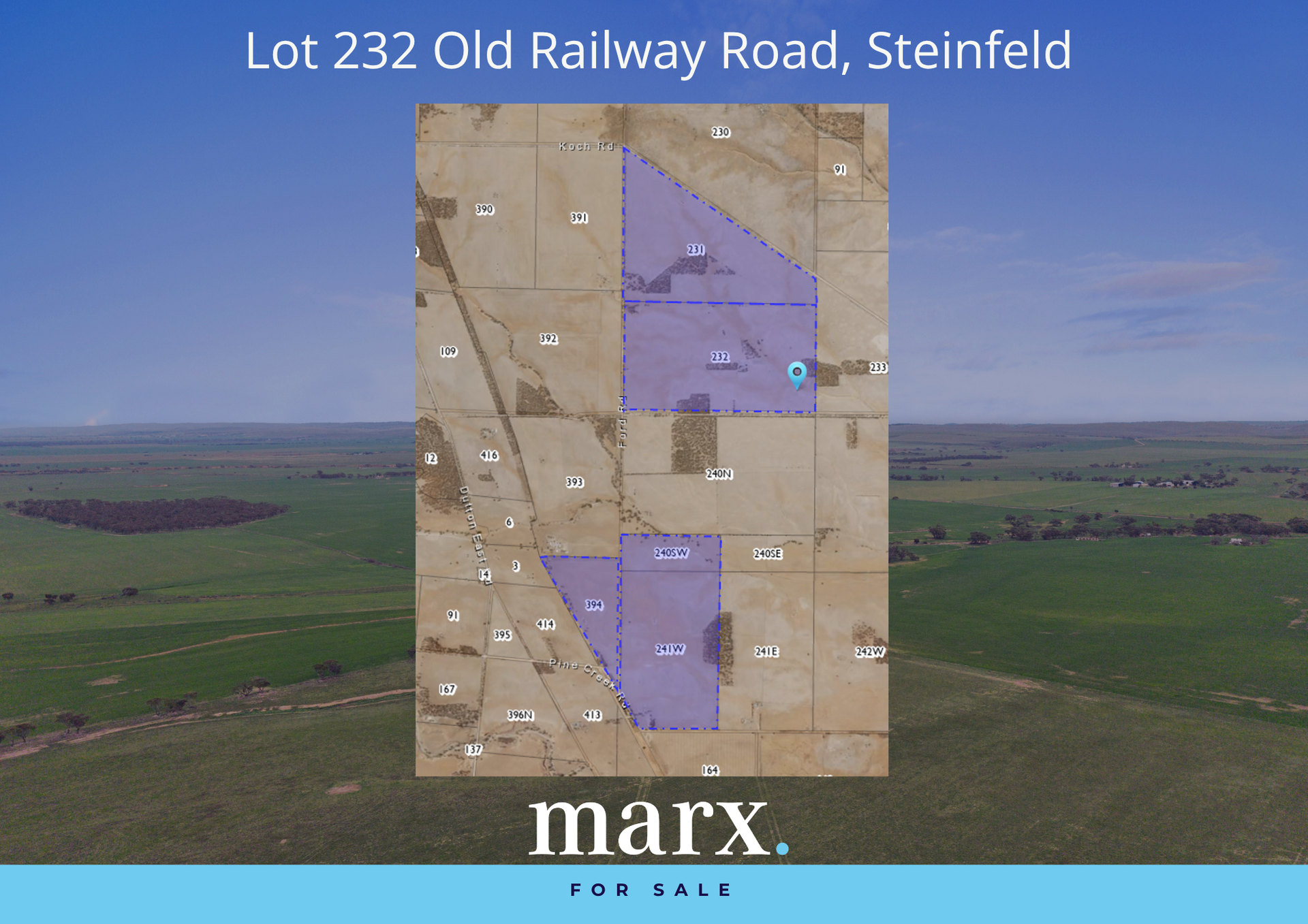 Lot 232 Old Railway Road, Steinfeld For Sale by Farmbuy.com - floorplan 1