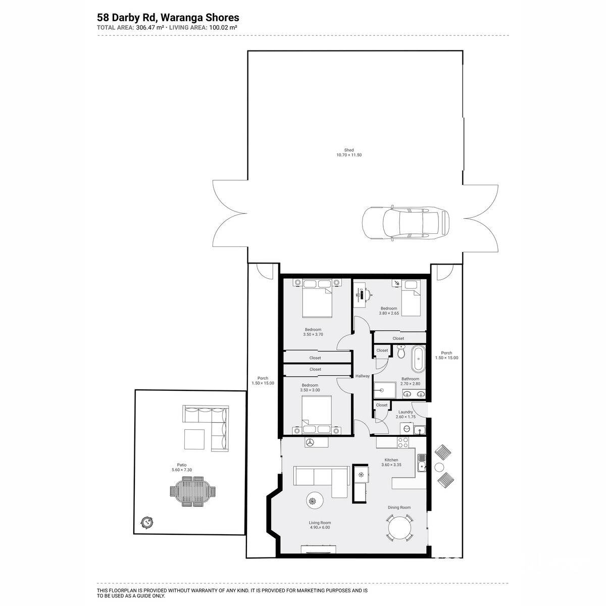 58 Darby Road, Waranga Shores For Sale by Farmbuy.com - floorplan 1
