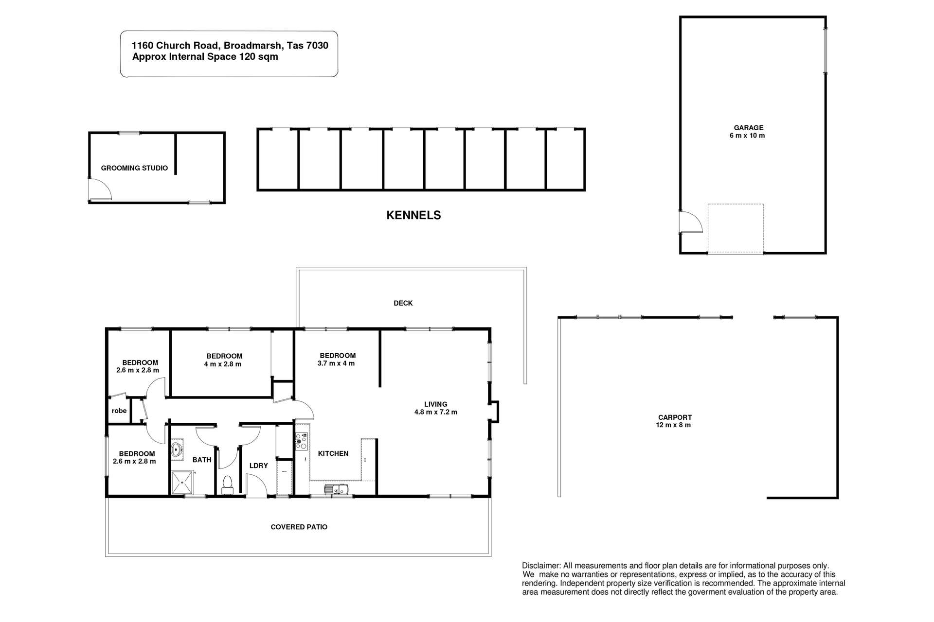 "Lecasa" 1160 Church Road, Broadmarsh For Sale by Farmbuy.com - floorplan 1