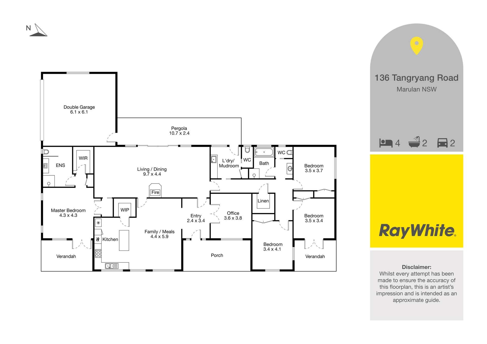 136 Tangryang Road, Marulan Auction by Farmbuy.com - floorplan 1