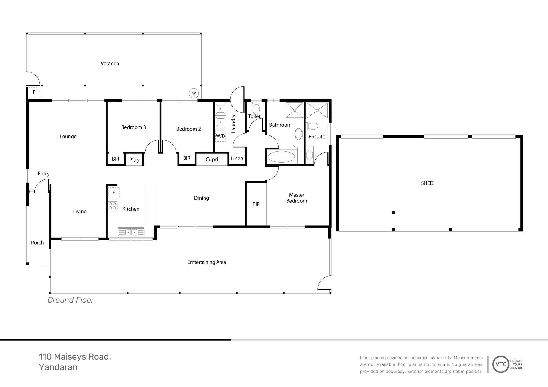 110 Maiseys Road, Yandaran For Sale by Farmbuy.com - floorplan 1