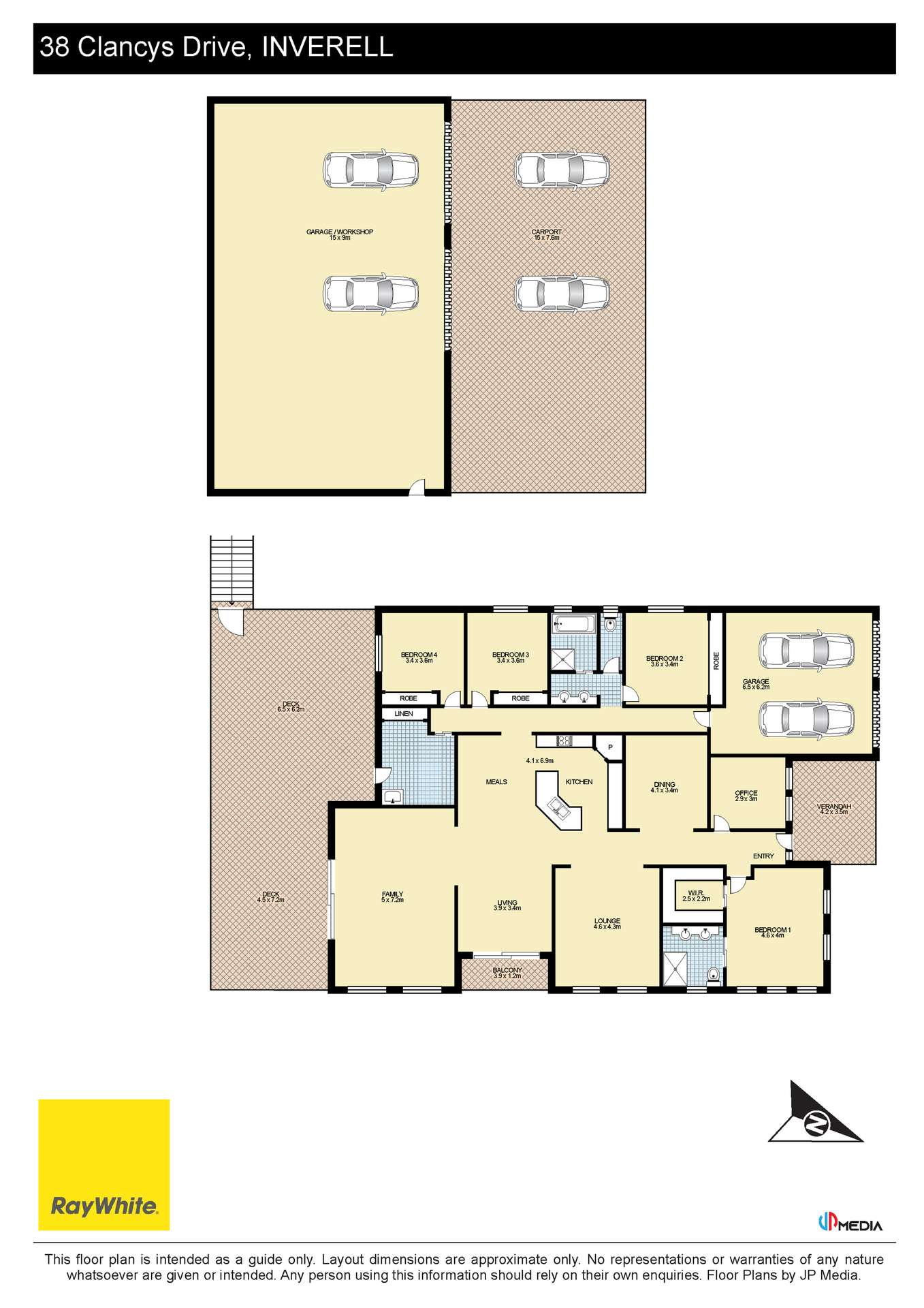 38 Clancys Drive, Inverell For Sale by Farmbuy.com - floorplan 1