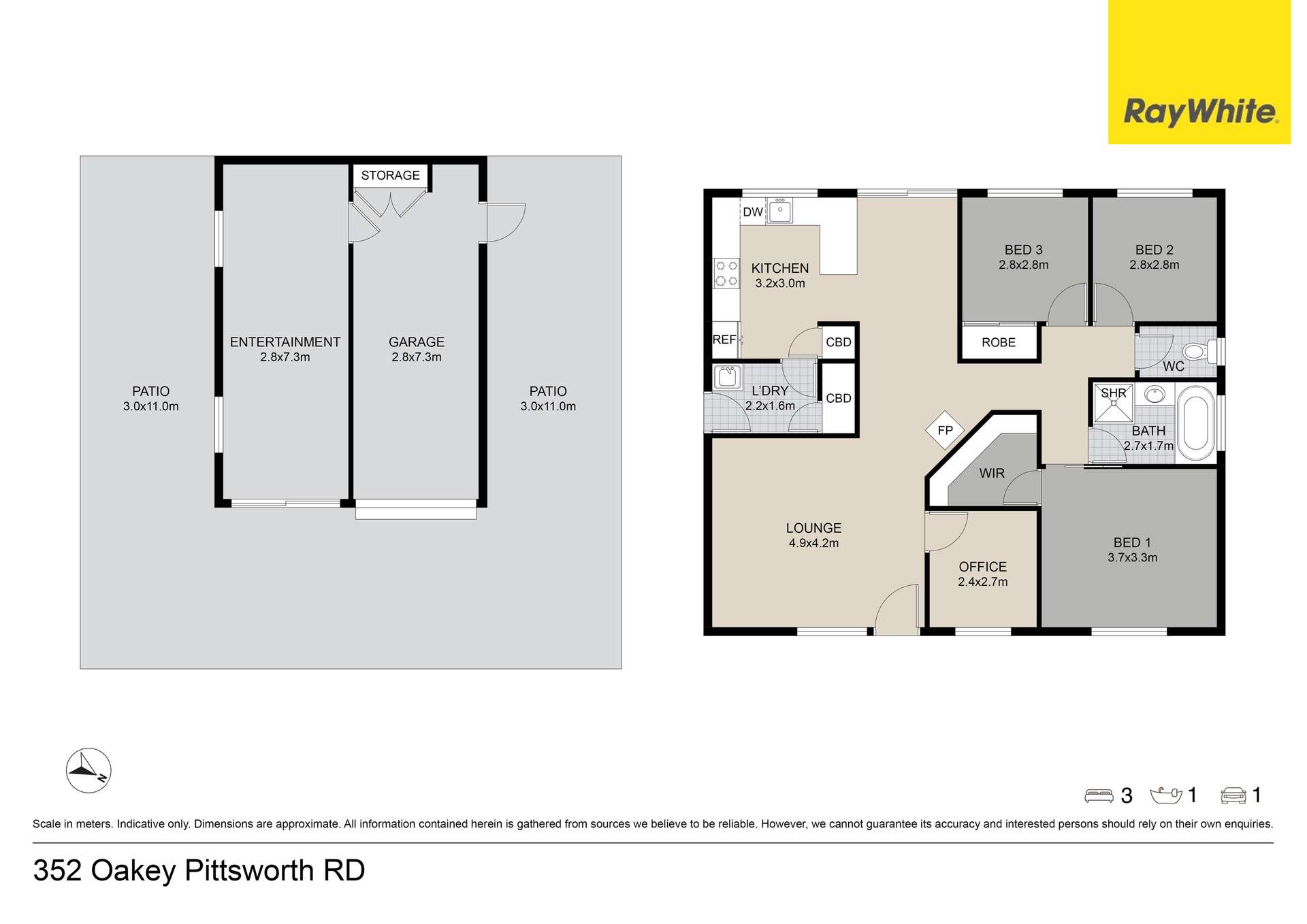 "Mountain Glen" Oakey Pittsworth Road, Oakey For Sale by Farmbuy.com - floorplan 1