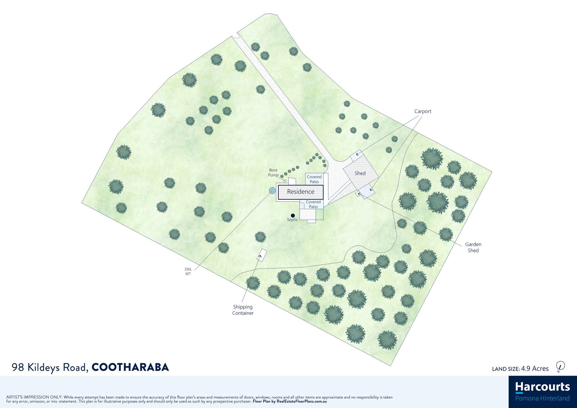 98 Kildeys Road, Cootharaba For Sale by Farmbuy.com - floorplan 2