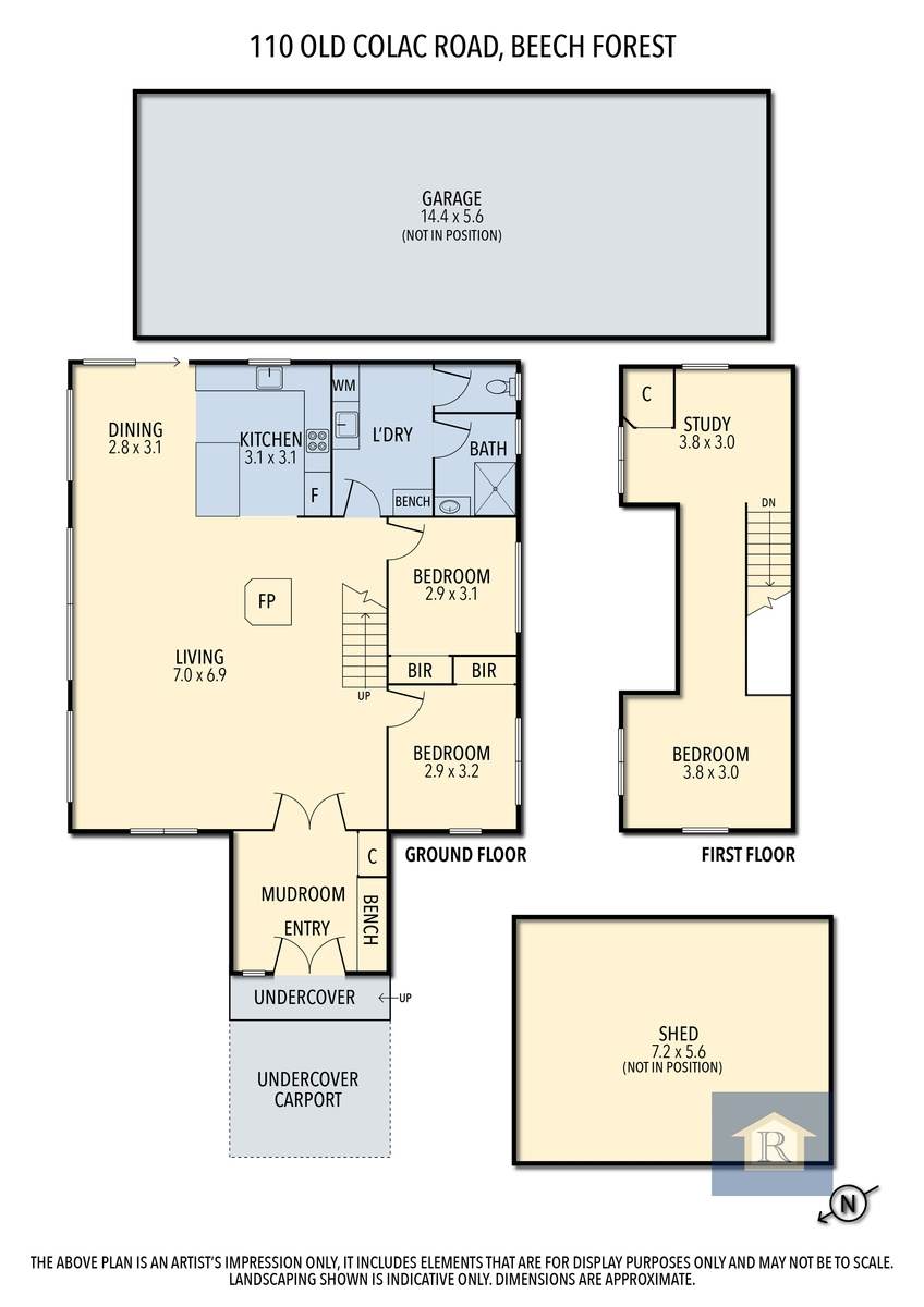 110 Old Colac Road, Beech Forest For Sale by Farmbuy.com - floorplan 2