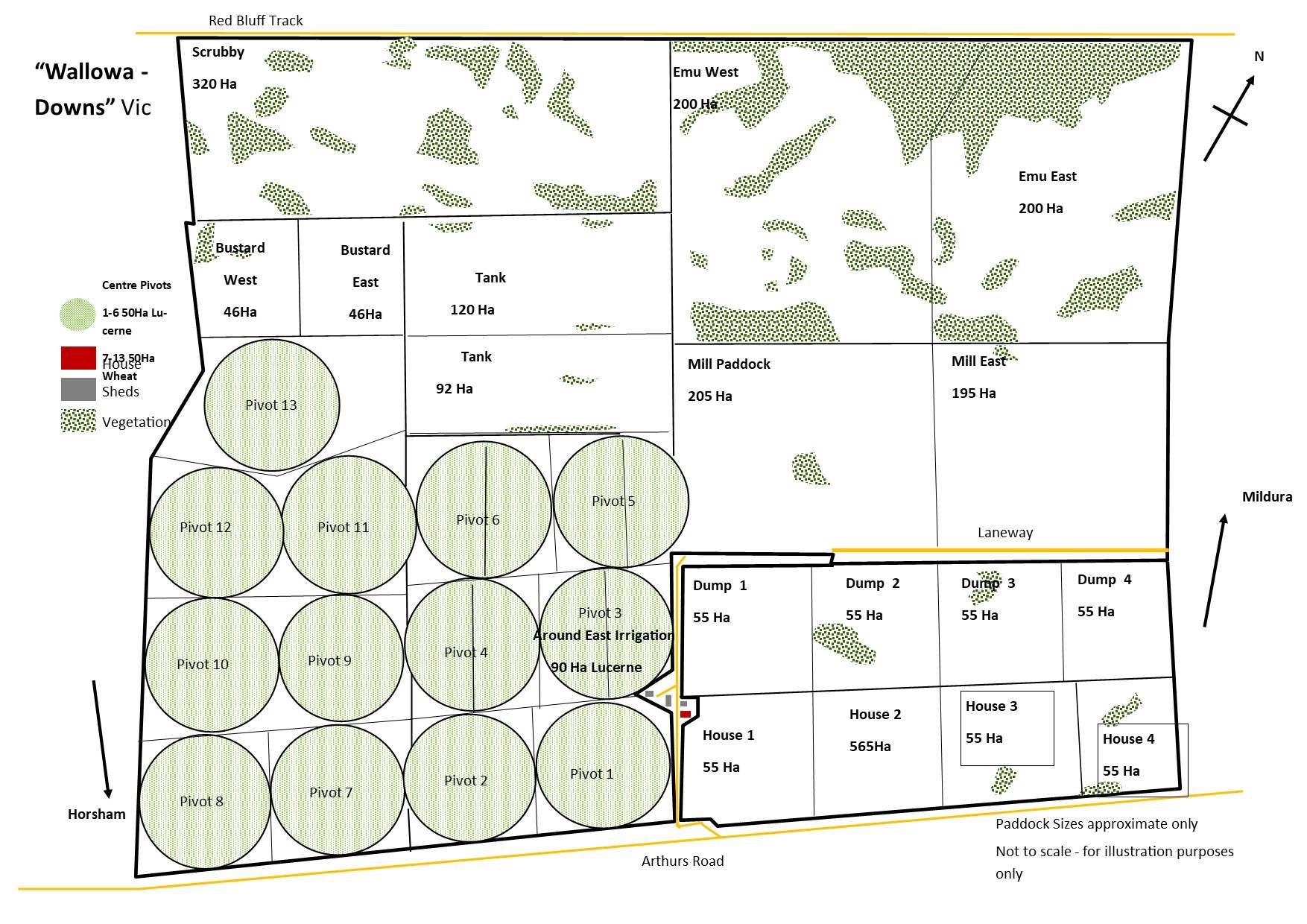 Wallowa Downs/298 Arthurs Road, Telopea Downs For Sale by Farmbuy.com - floorplan 1