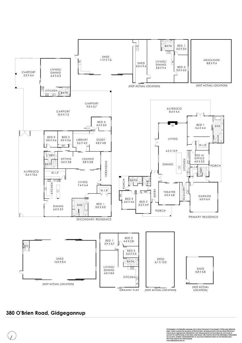 380 O'Brien Road, Gidgegannup For Sale by Farmbuy.com - floorplan 1