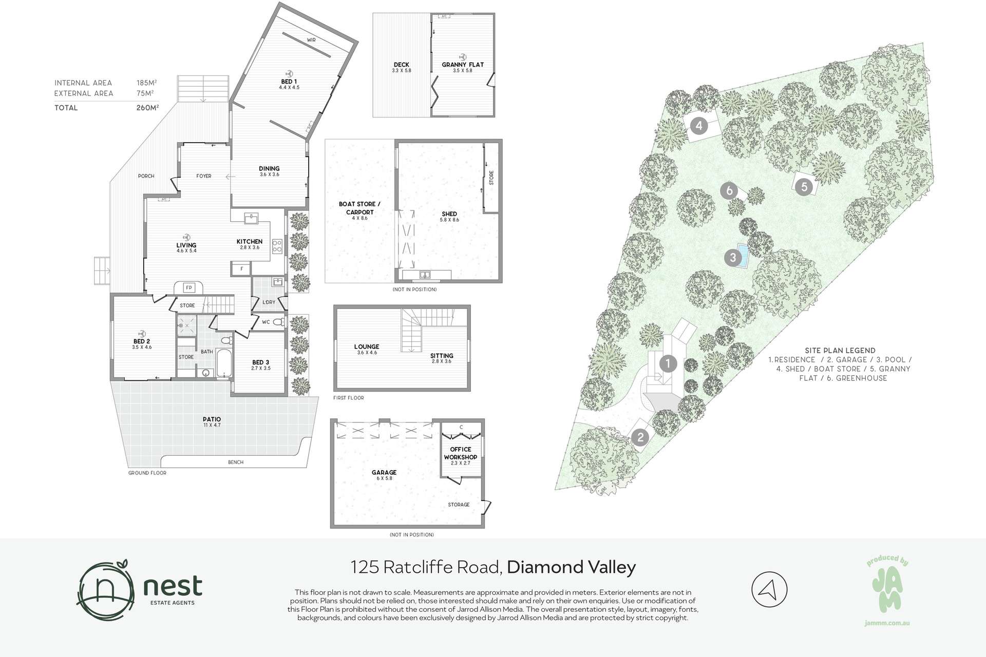 125 Ratcliffe Road, Diamond Valley For Sale by Farmbuy.com - floorplan 1