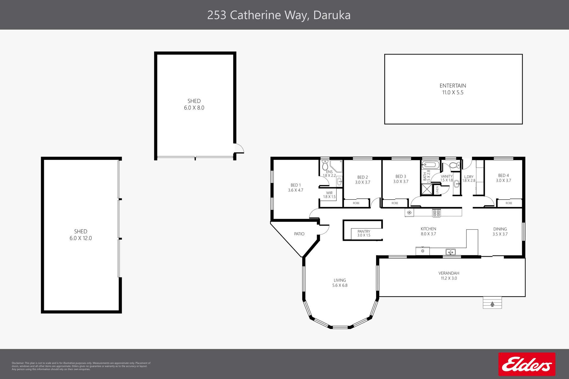 253 Catherine Way, Tamworth Auction by Farmbuy.com - floorplan 1