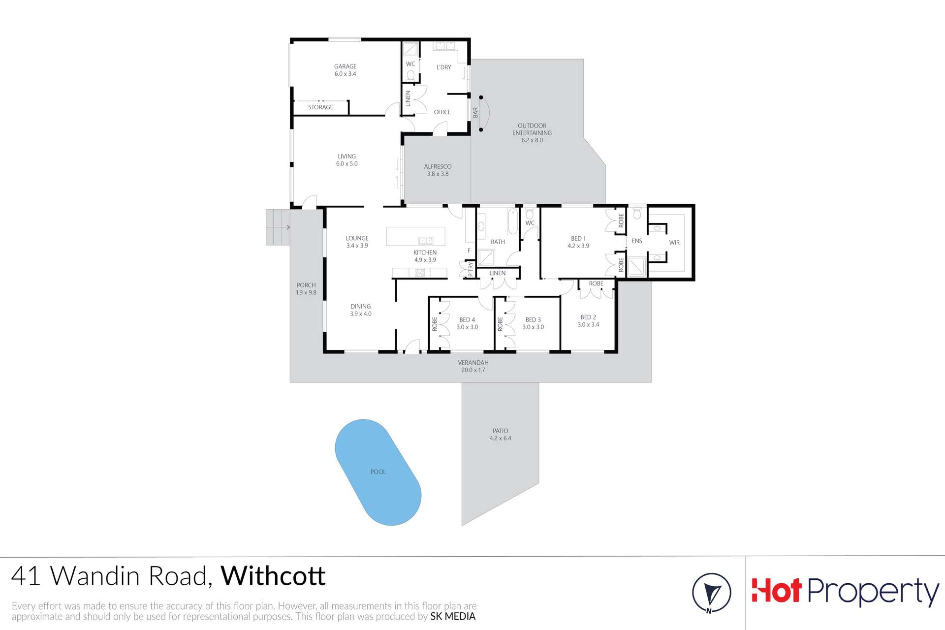 41 Wandin Road, Withcott For Sale by Farmbuy.com - floorplan 1