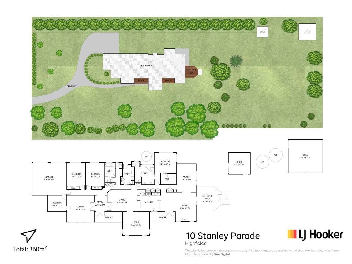 10 Stanley Parade, Highfields For Sale by Farmbuy.com - floorplan 1