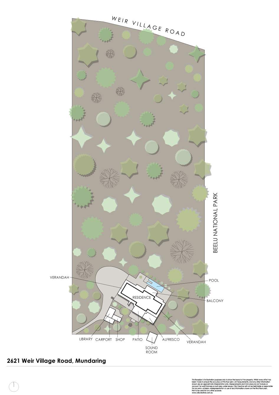2621 Weir Village Road, Mundaring For Sale by Farmbuy.com - floorplan 1