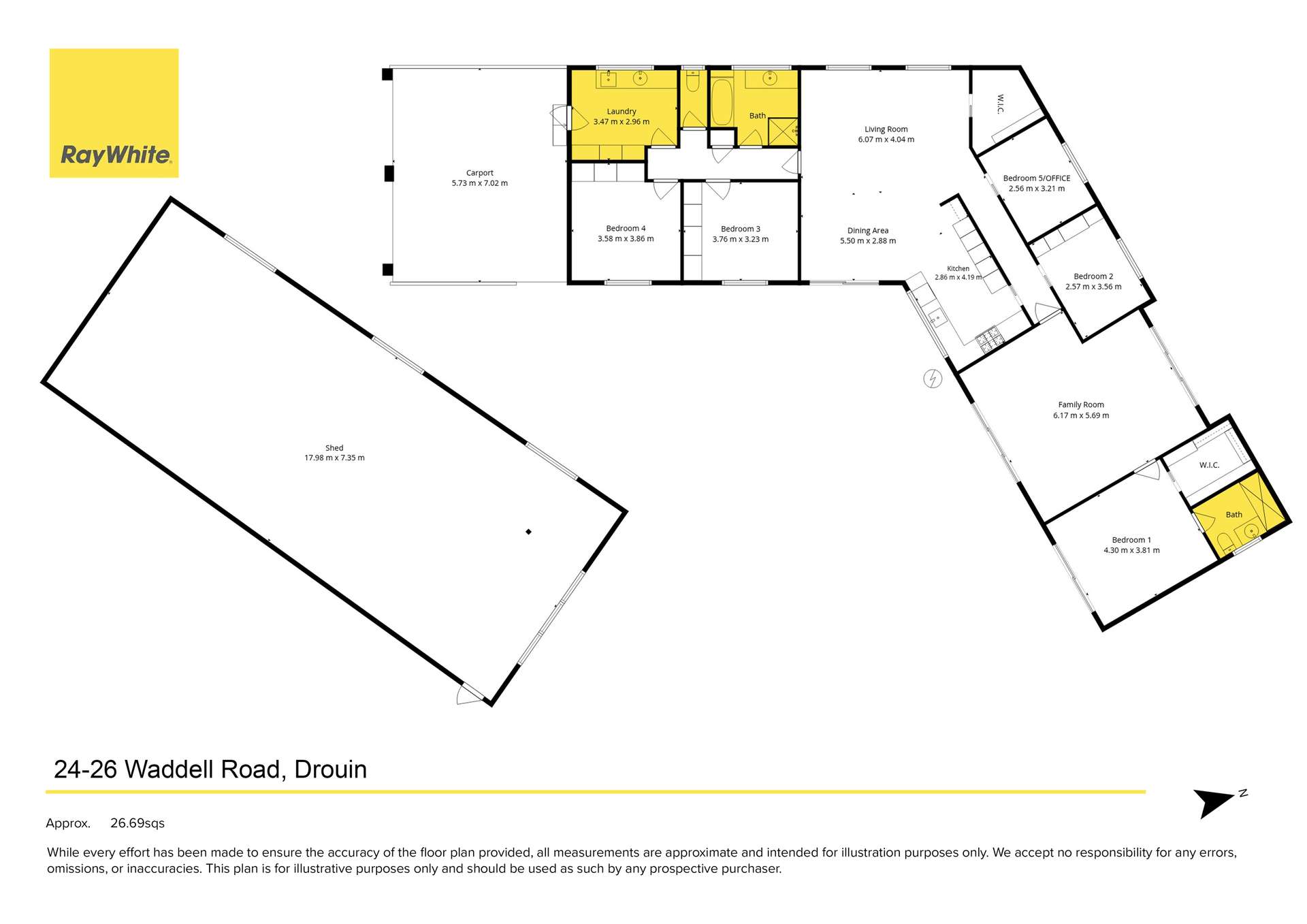 24-26 Waddell Road, Drouin For Sale by Farmbuy.com - floorplan 1