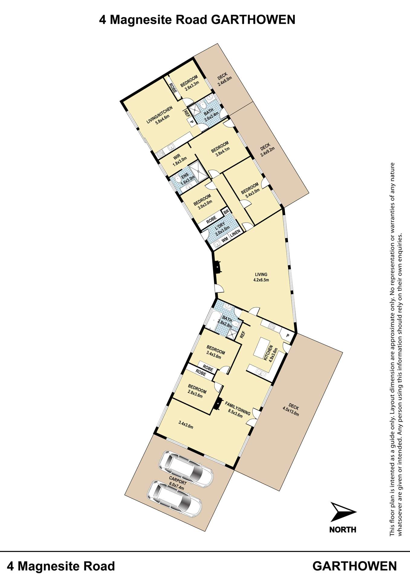"The Oaks" 4 Magnesite Rd, Tamworth For Sale by Farmbuy.com - floorplan 1