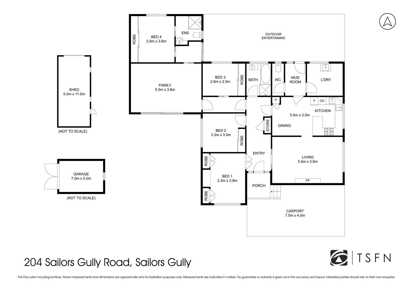 204 Sailors Gully Road, Sailors Gully For Sale by Farmbuy.com - floorplan 1
