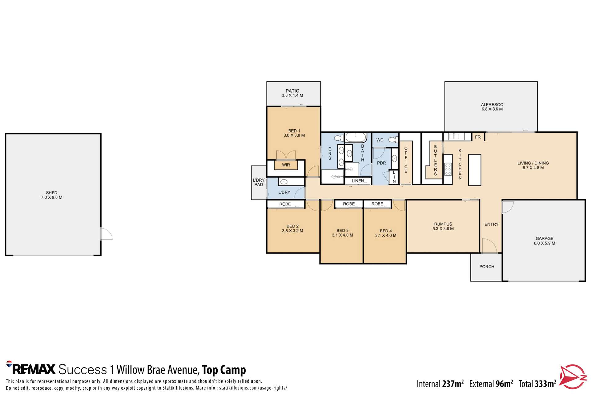 7-33 Willow Brae Avenue, Top Camp For Sale by Farmbuy.com - floorplan 1