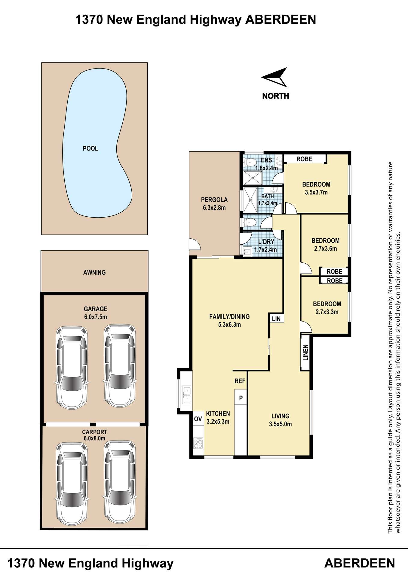 1370 New England Highway, Aberdeen For Sale by Farmbuy.com - floorplan 1