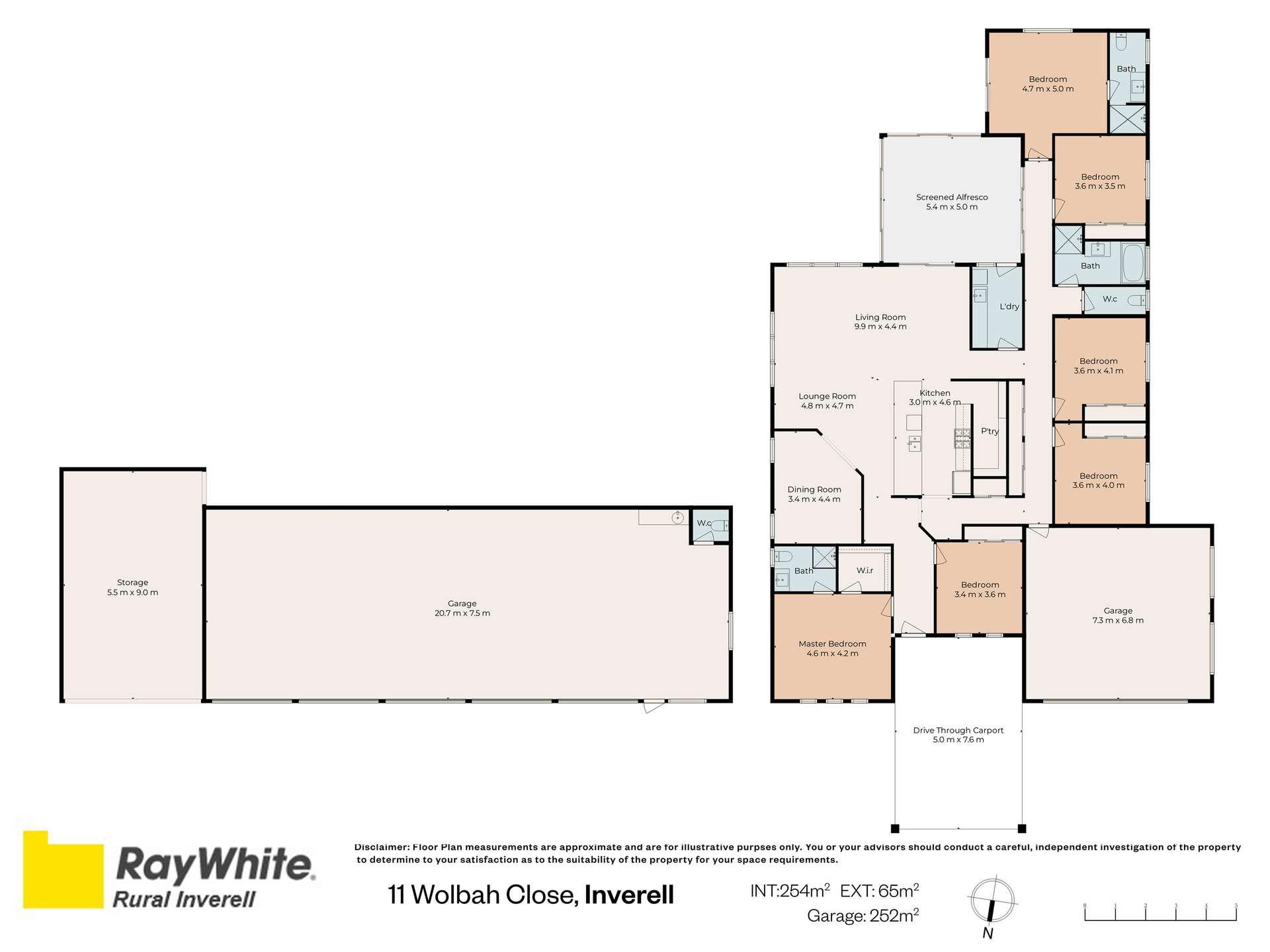 11 Wolbah Close, Inverell For Sale by Farmbuy.com - floorplan 1