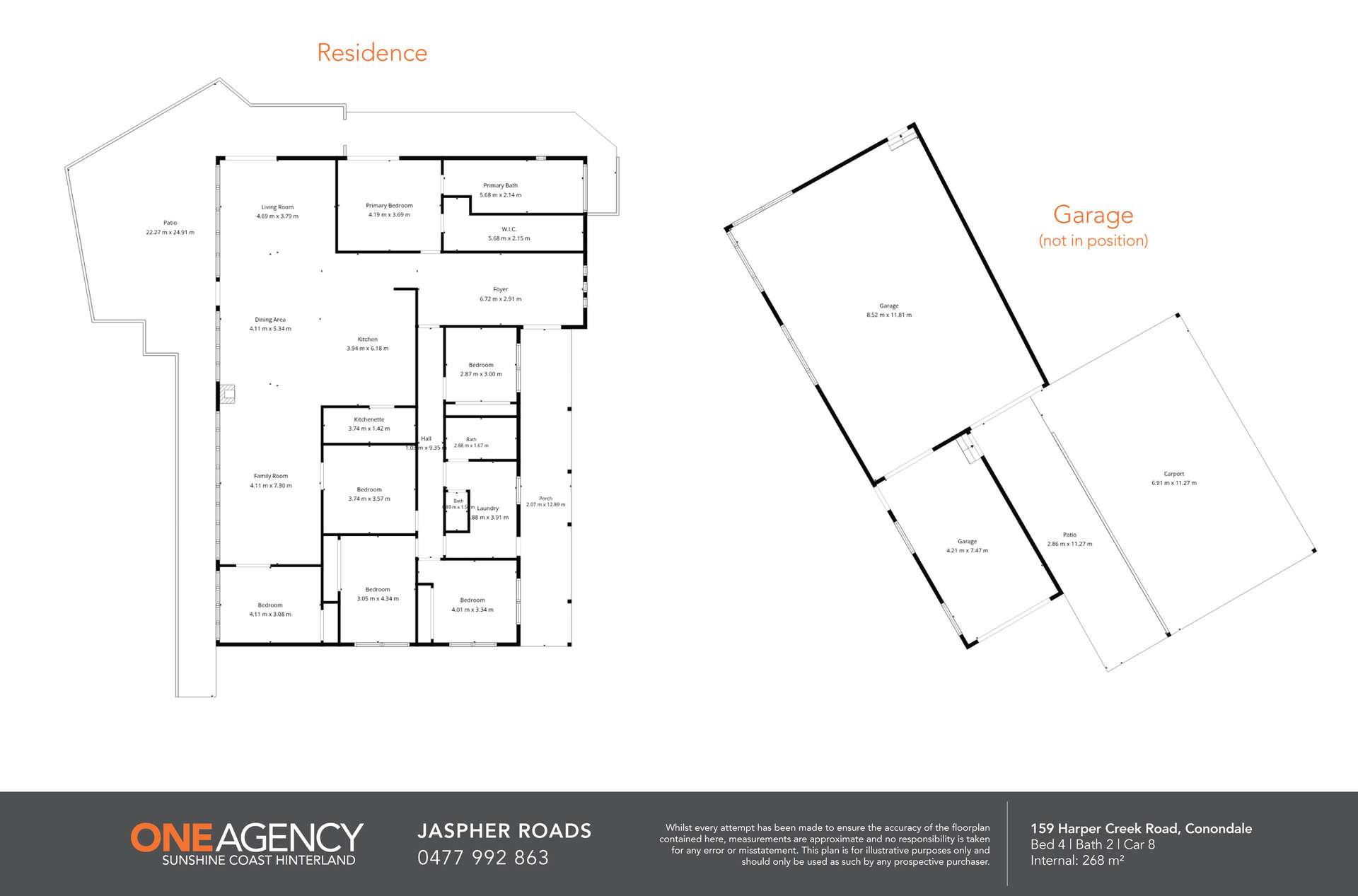 159 Harper Creek Road, Conondale For Sale by Farmbuy.com - floorplan 1