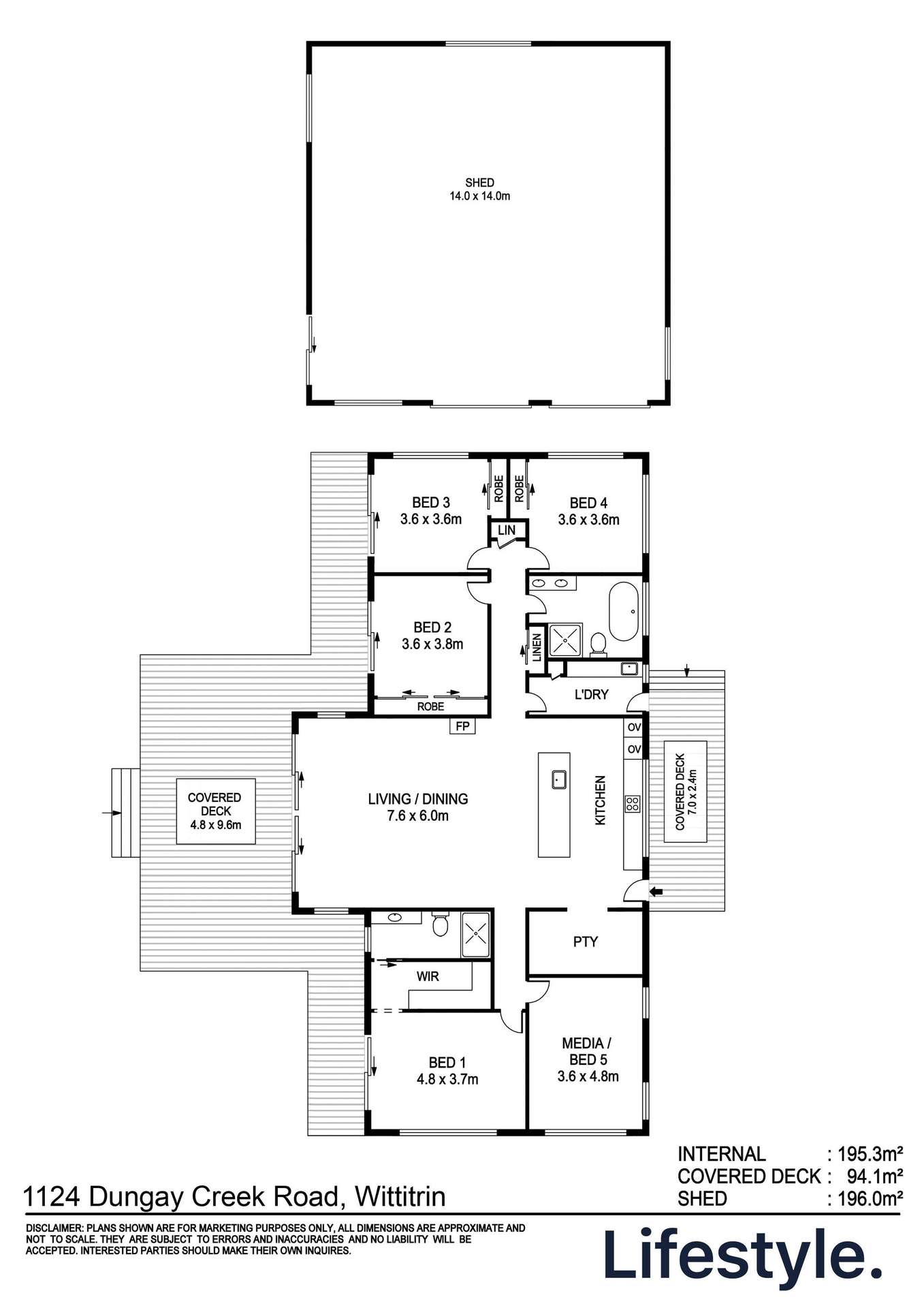 1124 Dungay Creek Road, Wittitrin For Sale by Farmbuy.com - floorplan 1