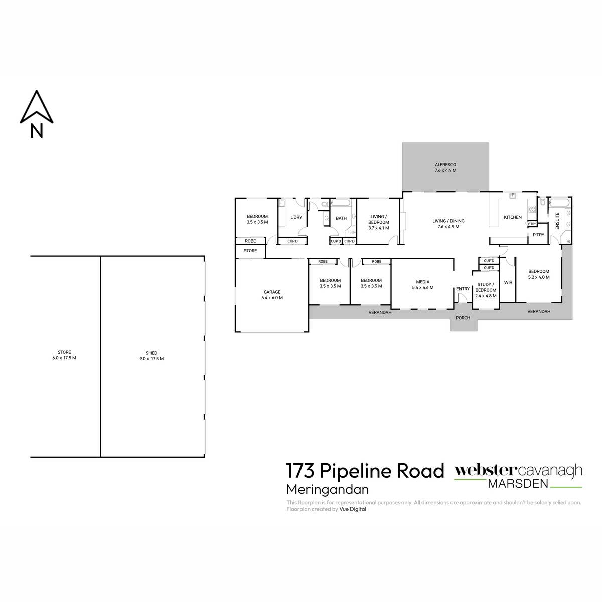 173 Pipeline Road, Meringandan For Sale by Farmbuy.com - floorplan 1